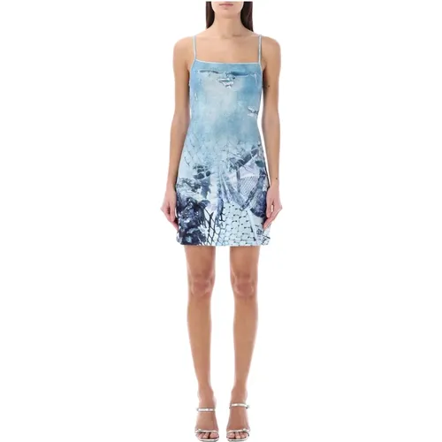 Light Print Mini Dress , female, Sizes: M - Diesel - Modalova