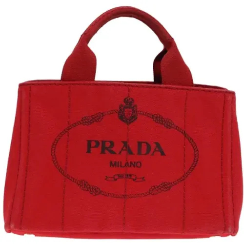 Pre-owned Canvas prada-bags , female, Sizes: ONE SIZE - Prada Vintage - Modalova