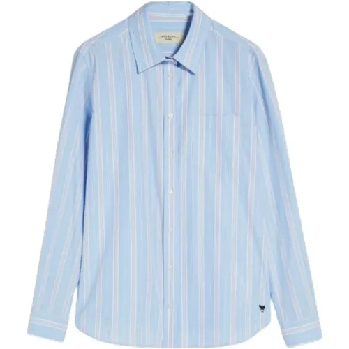 Striped Cotton Poplin Shirt , female, Sizes: M, S - Max Mara Weekend - Modalova