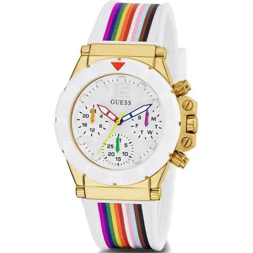 Rainbow Silicone Active Life Watch , female, Sizes: ONE SIZE - Guess - Modalova
