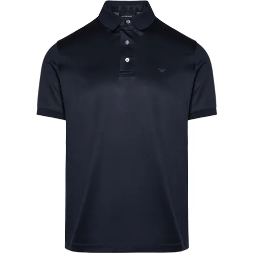 Sophisticated Lyocell/Cotton Polo Shirt , male, Sizes: XL, M, L, 3XL, 2XL - Emporio Armani - Modalova