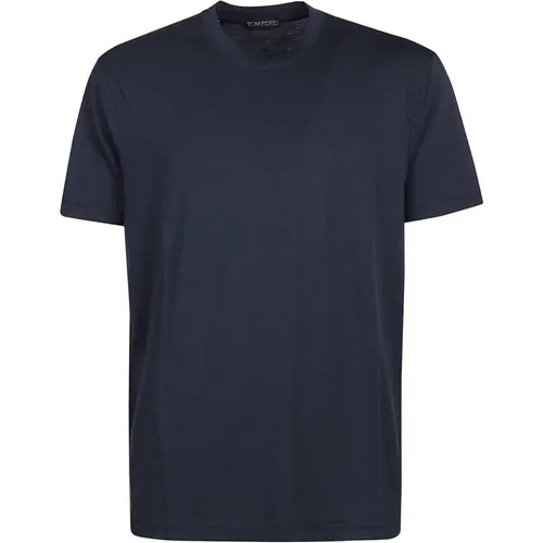 B18 BLU Denim T-Shirt , male, Sizes: XL - Tom Ford - Modalova