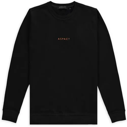 Abstrakter 3D Pullover Schwarz , Herren, Größe: L - Aspact - Modalova