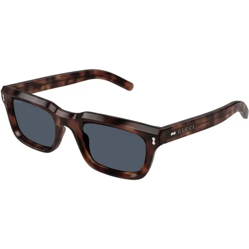 Blue Havana Sunglasses Gg1524S , male, Sizes: 51 MM - Gucci - Modalova