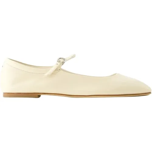 Leather Ballerinas in Beige and , female, Sizes: 8 UK - aeyde - Modalova