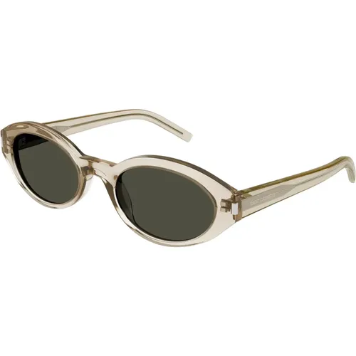 Graue Sonnenbrille SL 567 , Damen, Größe: 51 MM - Saint Laurent - Modalova