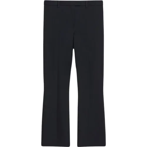 Dark Cropped Trousers , female, Sizes: S - Max Mara - Modalova