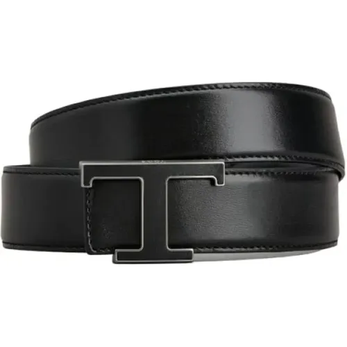 Leather Belt with Metal Buckle , male, Sizes: 95 CM - TOD'S - Modalova