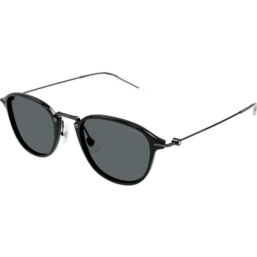 Sunglasses Mb0155S Color 008 , male, Sizes: 51 MM - Montblanc - Modalova