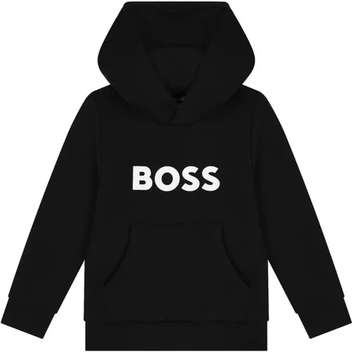 Schwarzer Pullover für Kinder - Hugo Boss - Modalova