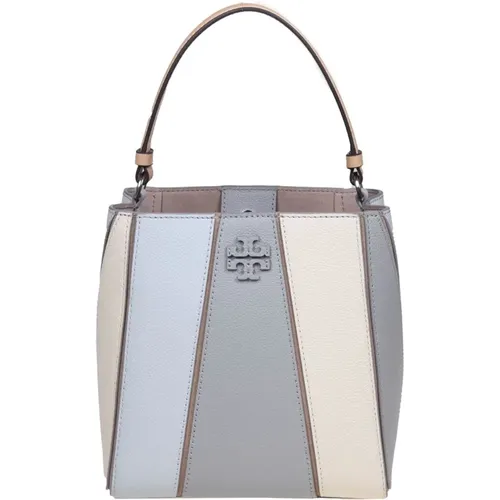 Multicoloured Hammered Leather Bucket Bag , female, Sizes: ONE SIZE - TORY BURCH - Modalova