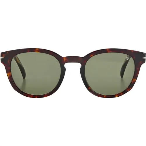 Clic Round Sunglasses , male, Sizes: 50 MM - Eyewear by David Beckham - Modalova