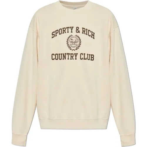 Sweatshirt aus der Ivy League Kollektion , unisex, Größe: M - Sporty & Rich - Modalova