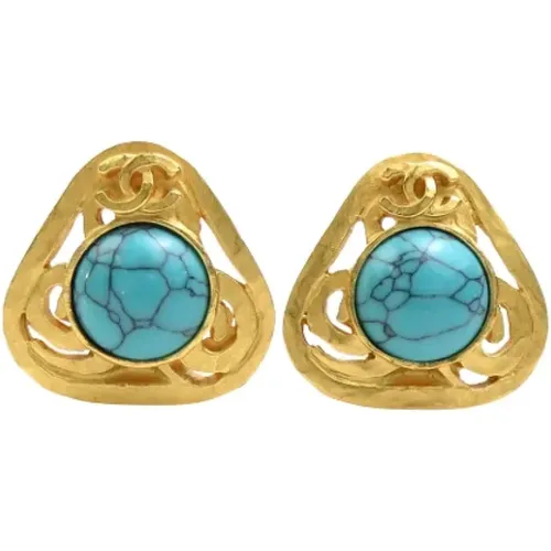 Pre-owned Metal earrings , female, Sizes: ONE SIZE - Chanel Vintage - Modalova