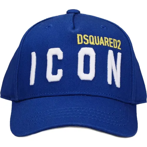 Icon Cotton Embroidered Cap , unisex, Sizes: ONE SIZE - Dsquared2 - Modalova