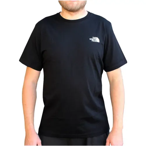 Klassisches T-Shirt in Schwarz , Herren, Größe: M - The North Face - Modalova