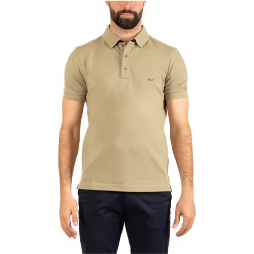 Herren Polo Shirt , Herren, Größe: M - Fay - Modalova