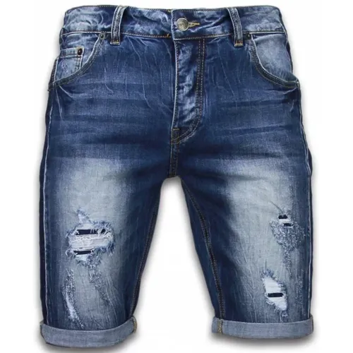Günstige Shorts für Männer - Lange Jeans-Shorts für Männer - J-961B - Enos - Modalova