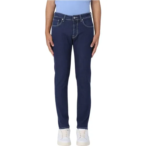 Denim Straight Washed Jeans , male, Sizes: W32, W36, W37, W31, W30 - Incotex - Modalova