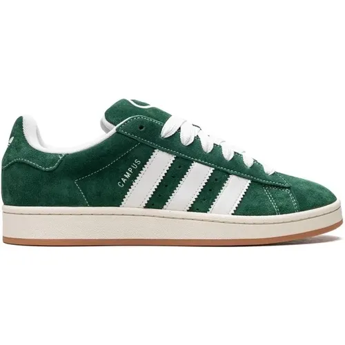 Grüne Wildleder Sneakers , Herren, Größe: 40 1/2 EU - Adidas - Modalova