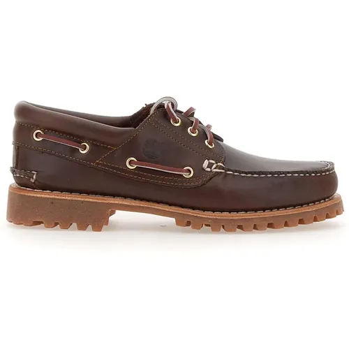 Braune Flache Schuhe , Herren, Größe: 41 1/2 EU - Timberland - Modalova