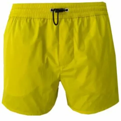 Beach Shorts with Elastic Waist and Logo Inserts , male, Sizes: XL - Dsquared2 - Modalova