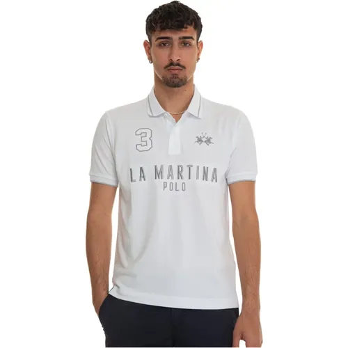 Yeshayahu Polo Shirt aus Baumwoll-Piquet , Herren, Größe: S - LA MARTINA - Modalova