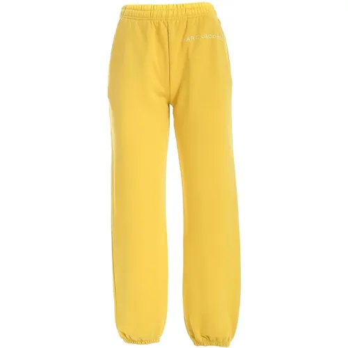 Cotton Sweatpants with Logo Print , female, Sizes: XS, S - Marc Jacobs - Modalova