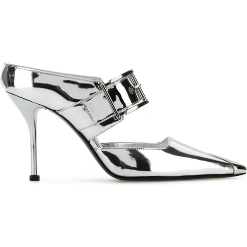 Silberne Punk Pumps - alexander mcqueen - Modalova