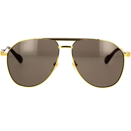 Vintage Pilot Oversize Sonnenbrille - Gucci - Modalova