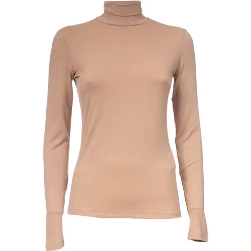 T-Shirt mit Schmetterlingslogo aus Viskose , Damen, Größe: M - Max Mara Weekend - Modalova