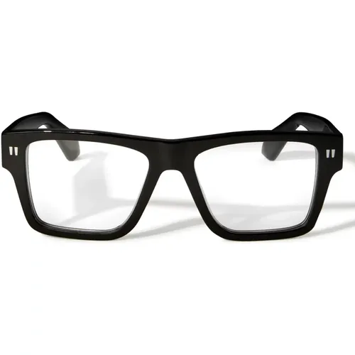 Stylish Eyeglasses Glossy Frame , unisex, Sizes: 53 MM - Off White - Modalova