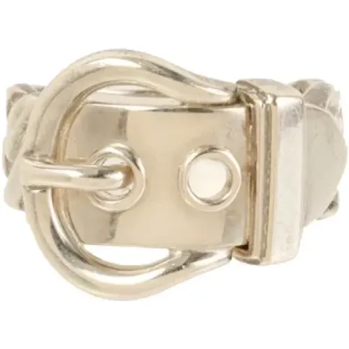 Pre-owned Silver rings , female, Sizes: ONE SIZE - Hermès Vintage - Modalova