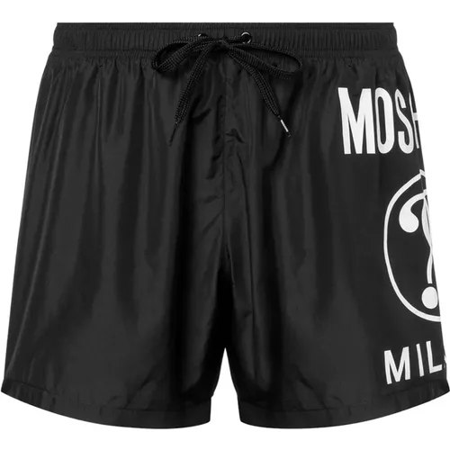 Schwarze Badehose Regular Fit , Herren, Größe: M - Moschino - Modalova