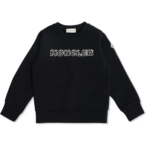 Sweatshirt mit bedrucktem Logo - Moncler - Modalova