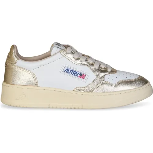 Medalist Low Two-Tone Platinum Shoes , female, Sizes: 4 UK - Autry - Modalova