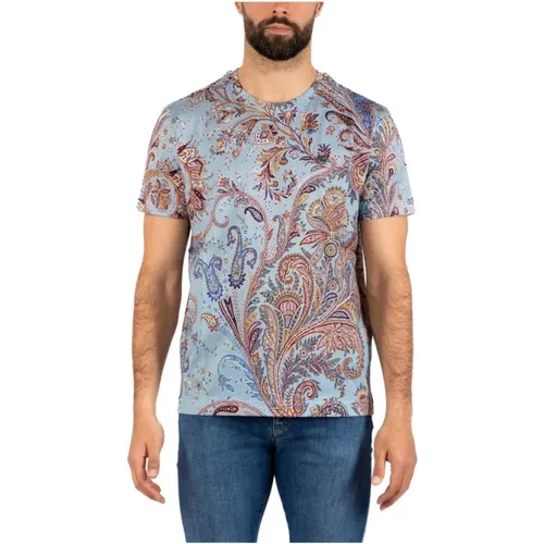 Men's Graphic Tee Shirt , male, Sizes: XL, M, L - ETRO - Modalova