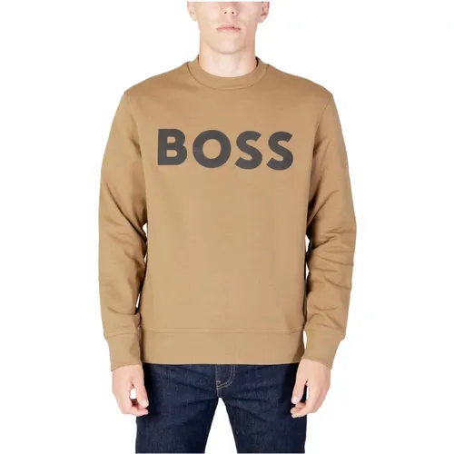 Bedruckter Langarm-Sweatshirt für Herren , Herren, Größe: M - Hugo Boss - Modalova
