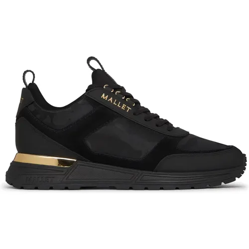 Schwarze Gold Camo Sneaker Update - Mallet London - Modalova