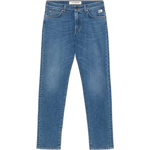 Dunkle Waschung Slim Fit Denim Jeans , Herren, Größe: W34 - Roy Roger's - Modalova