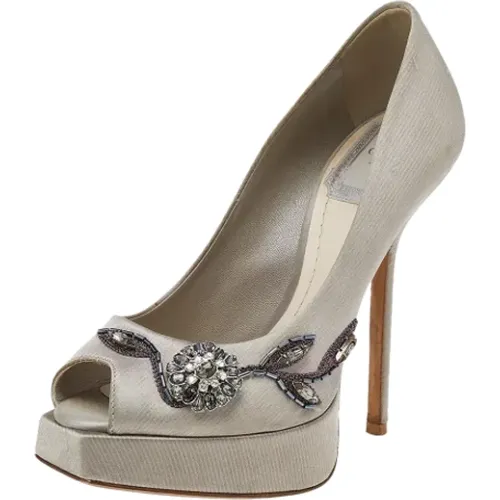 Pre-owned Satin heels , female, Sizes: 2 UK - Dior Vintage - Modalova