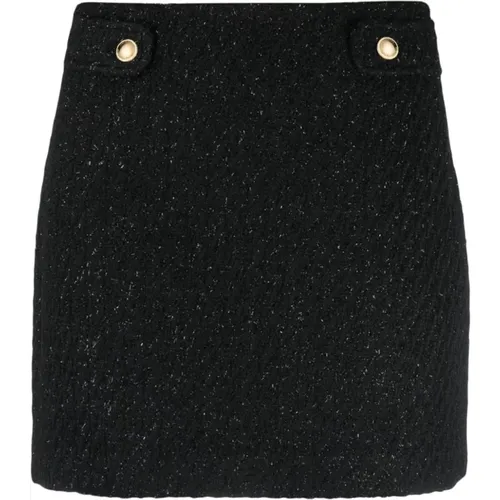 Tweed mini skirt , female, Sizes: L, S - Michael Kors - Modalova
