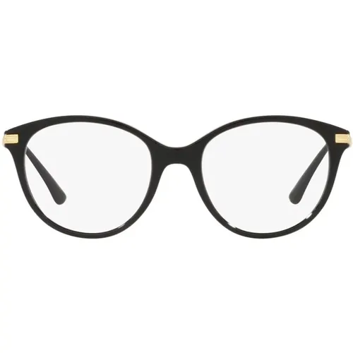 Schwarze Sonnenbrille mit Brillengestell , Damen, Größe: 51 MM - Vogue - Modalova