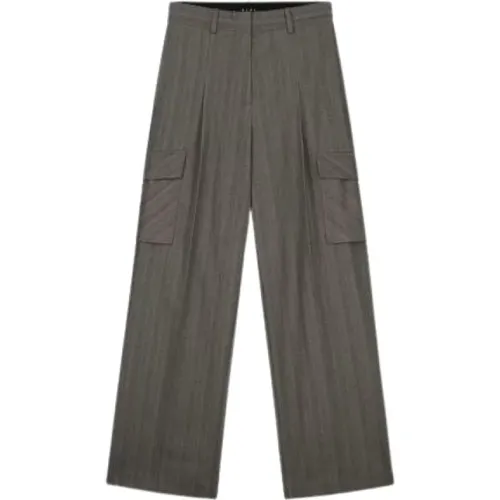 Herringbone Cargo Hose , Damen, Größe: XS - Olaf Hussein - Modalova