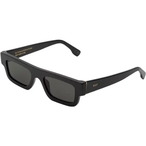 Schwarze Sonnenbrille Colpo , unisex, Größe: 52 MM - Retrosuperfuture - Modalova