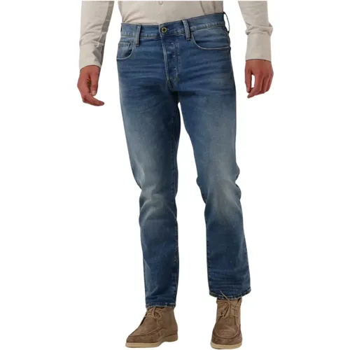 Regular Tapered Blaue Jeans , Herren, Größe: W29 L32 - G-Star - Modalova