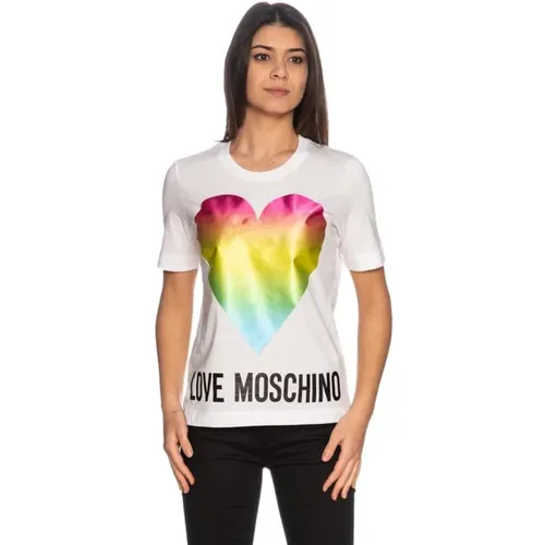 T-Shirts , female, Sizes: XS - Moschino - Modalova