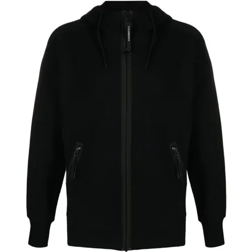 Fleece Cotton Sweatshirt with Adjustable Mask Hood , male, Sizes: XL - C.P. Company - Modalova