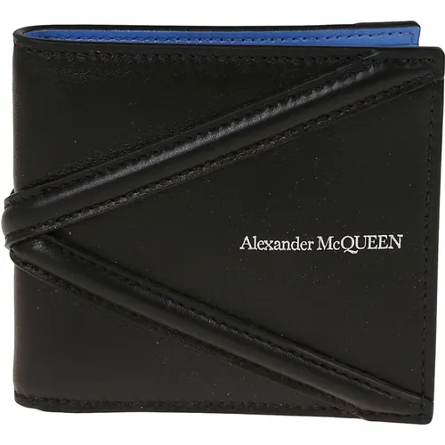 Leather Bifold Wallet Clutch , male, Sizes: ONE SIZE - alexander mcqueen - Modalova