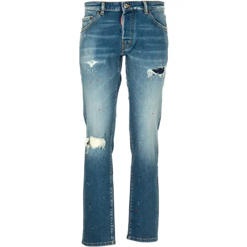 Stylische Denim-Jeans für Jungen - Dsquared2 - Modalova